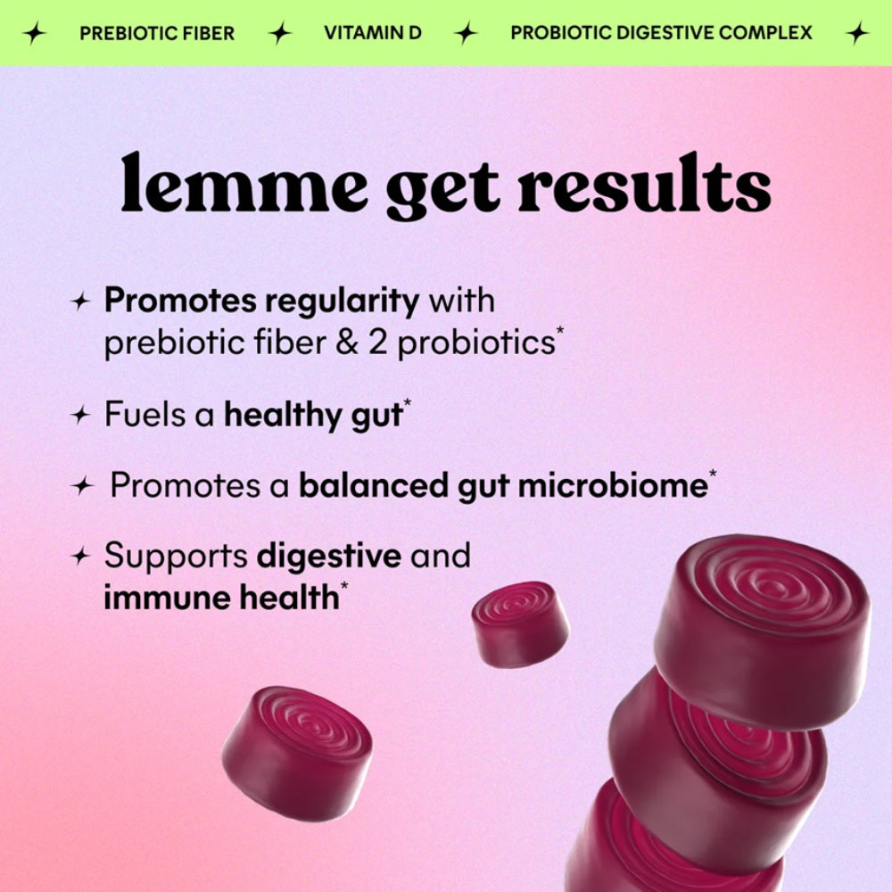 Lemme Fiber Gummies - Daily Probiotic for Adults